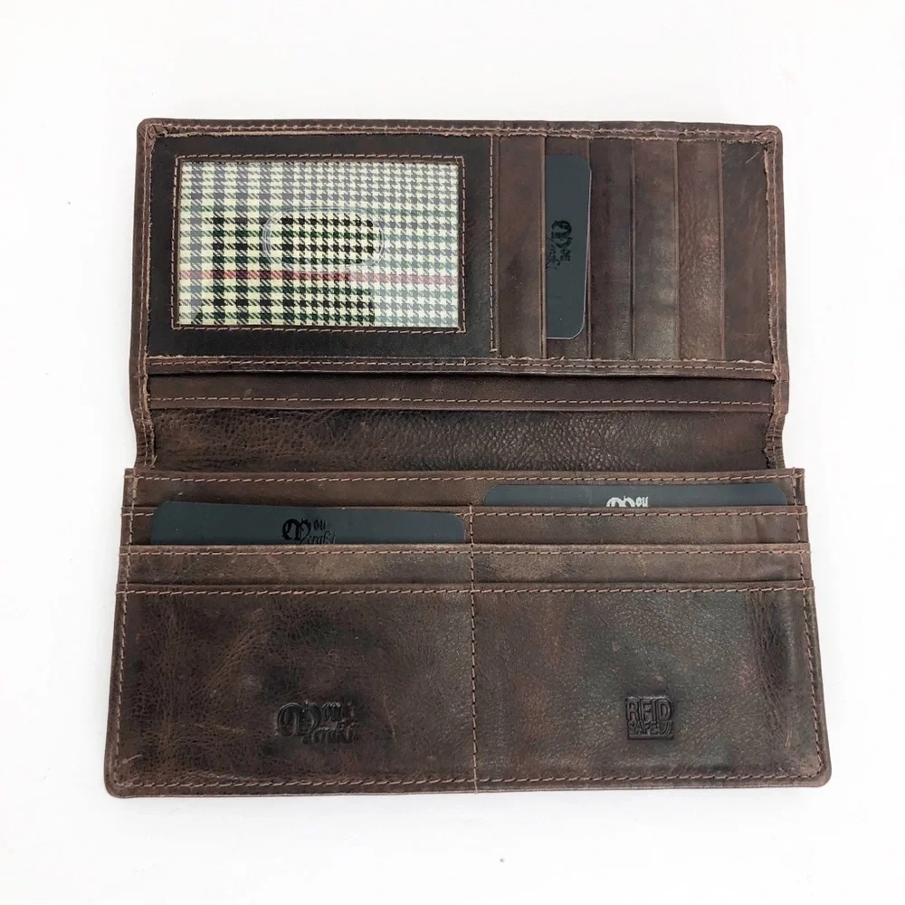 Mou Meraki Brown leather wallet
